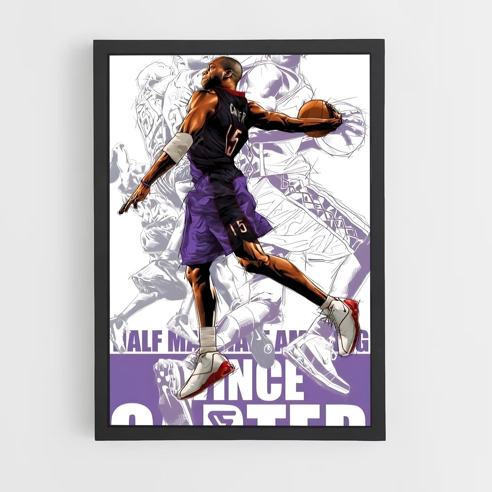 Poster Vince carter nuage – affiche Basketball (vue 2)